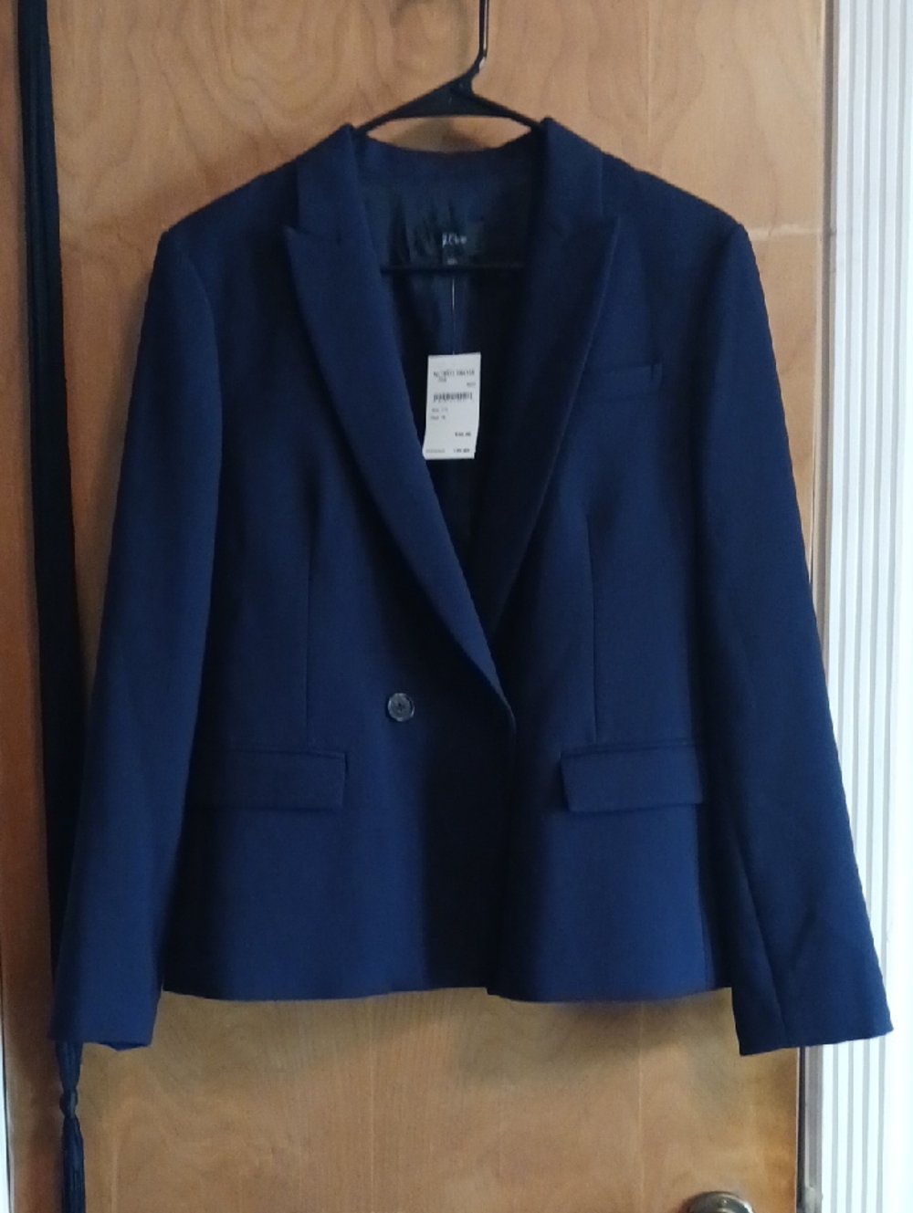 J. Crew Women's Navy Single-Button Blazer